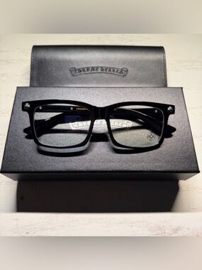 Chrome Hearts Black and Silver Glasses